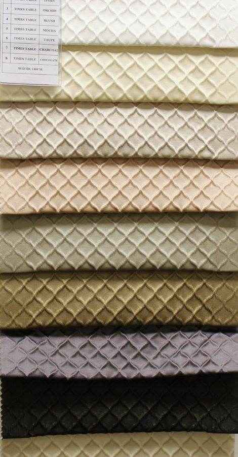 chocolate TIMES TABLE Jacquard Fabric by the Yard - 58 Inch Wide