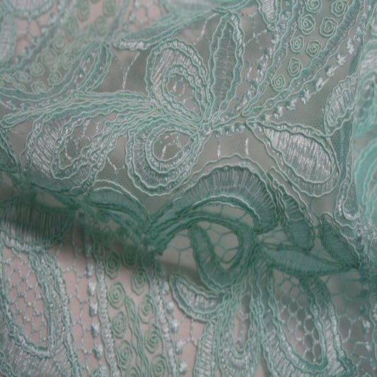 CREATION Glitter Embroidered Mesh | Tablecloth - Mint