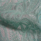 Mint CREATION Glitter Embroidered Mesh Fabric. Lace Netting Material 52 Inch in Width Fabric by the Yard - 52 Inch Wide