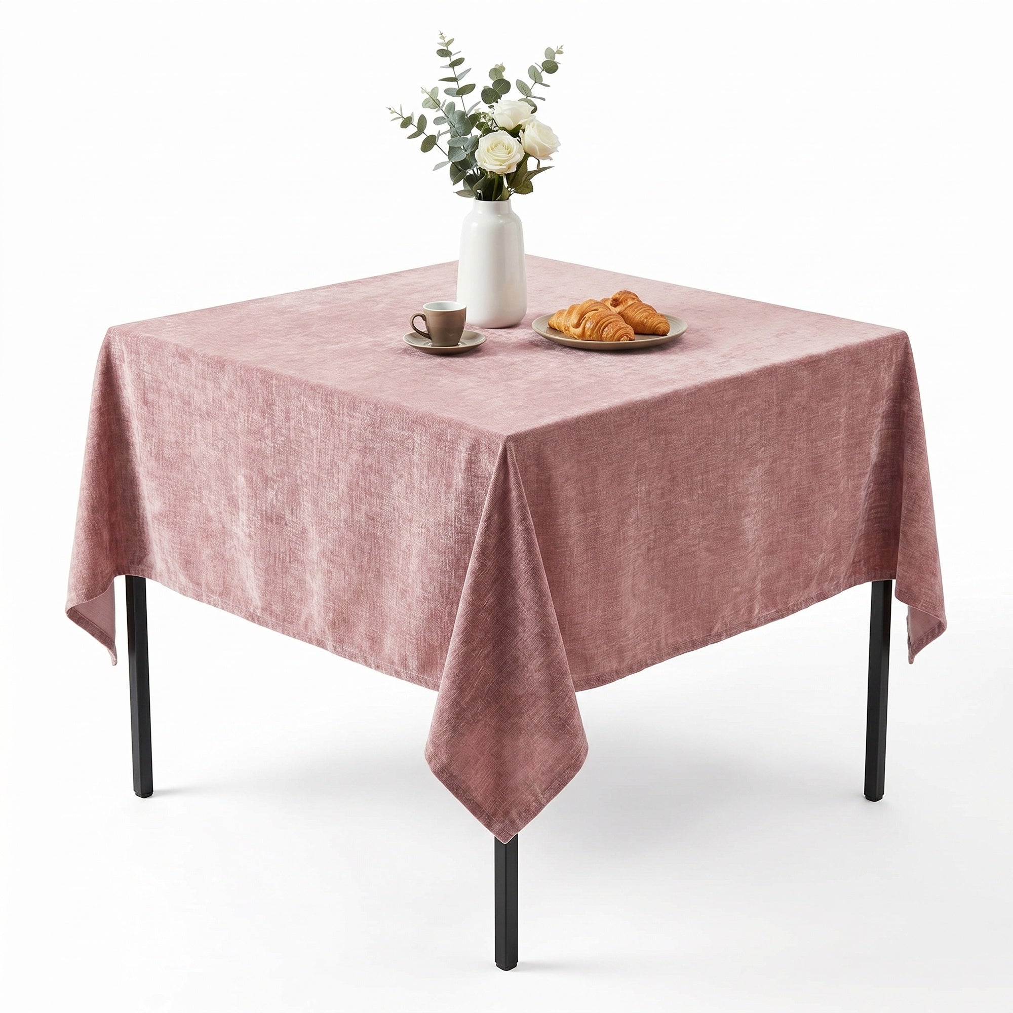 Chenille Begonia Tablecloth