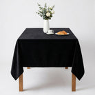 Chenille Black Tablecloth
