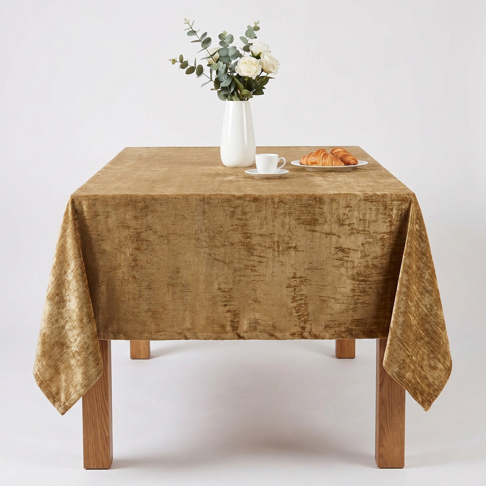 Chenille Gold Tablecloth