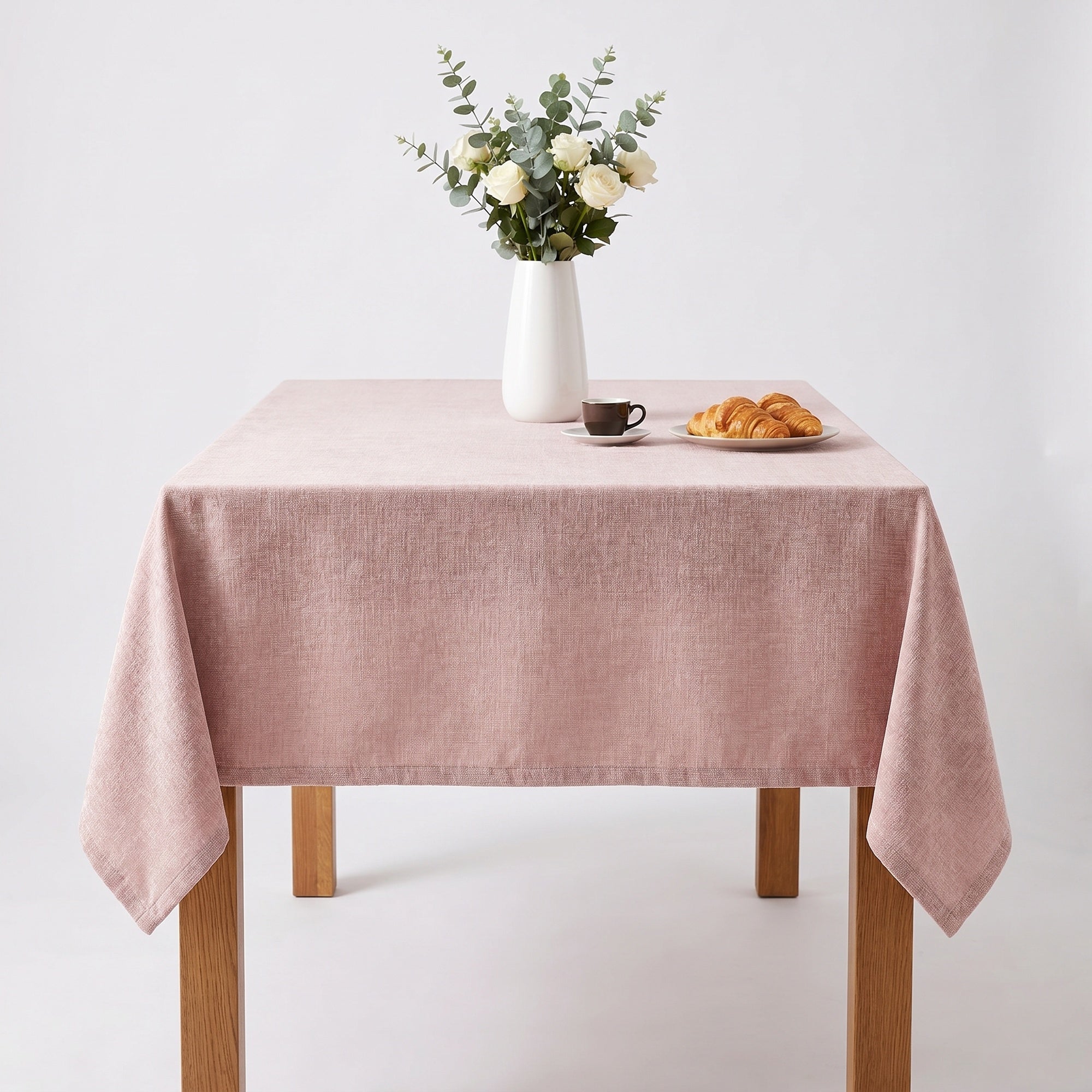 Chenille Ivory Tablecloth