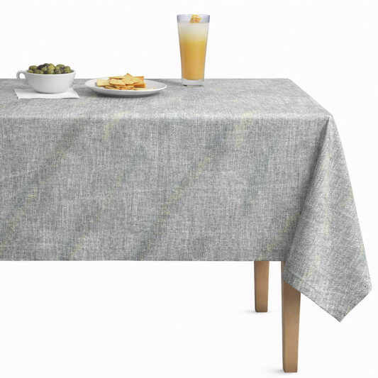 Chenille Soft Velvet Tablecloth – Ice Blue