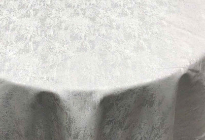 Silver Stardust Metallic Jacquard - Custom Tablecloths