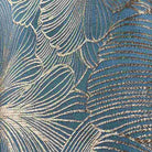 Blue Delhi Metallic Flower Jacquard - Custom Tablecloths