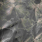 Gray Delhi Metallic Flower Jacquard - Custom Tablecloths