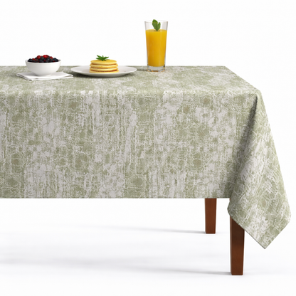 Denver Jacquard Tablecloth - Gold/Grey