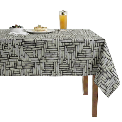 Catch Jacquard Tablecloth - Ebony