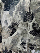 FALLEN LEAVES Jacquard Leave Print Tapestry Fabric, 118 Inch in Width, | Home Decor