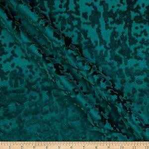 Forest Abstract Crushed Velvet Fabric by the Yard - 118 Inch Wide