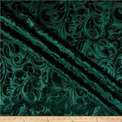 Forest Brocade Scroll Velvet - Custom Tablecloths