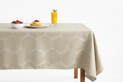 Frontier Jacquard Tablecloth - Ivory
