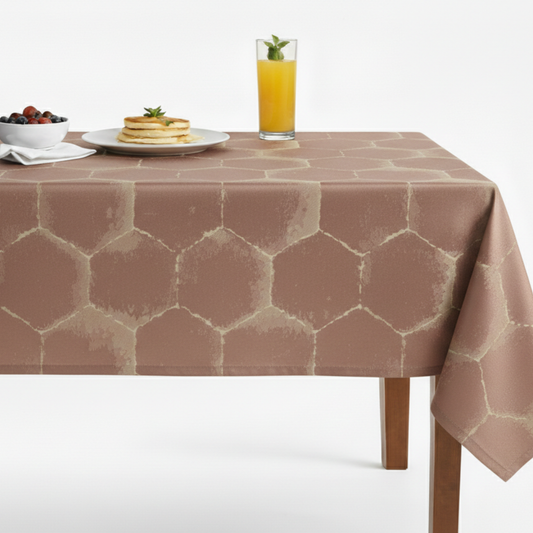 Frontier Jacquard Tablecloth - Mauve