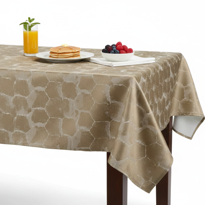 Frontier Jacquard Tablecloth - Taupe