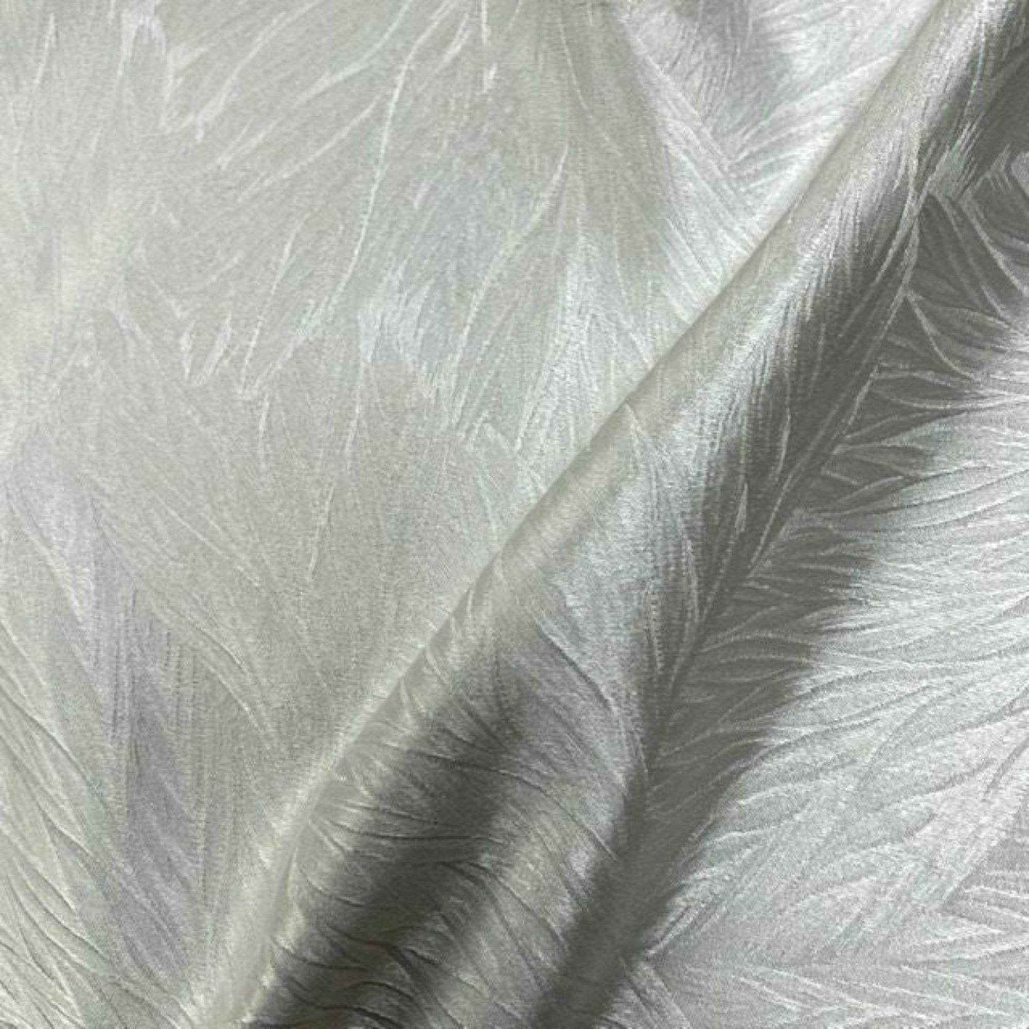 Ivory Garden Jacquard Fabric by the Yard - 115 Inch Wide