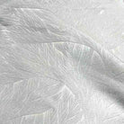 White Garden Jacquard Fabric by the Yard - 115 Inch Wide