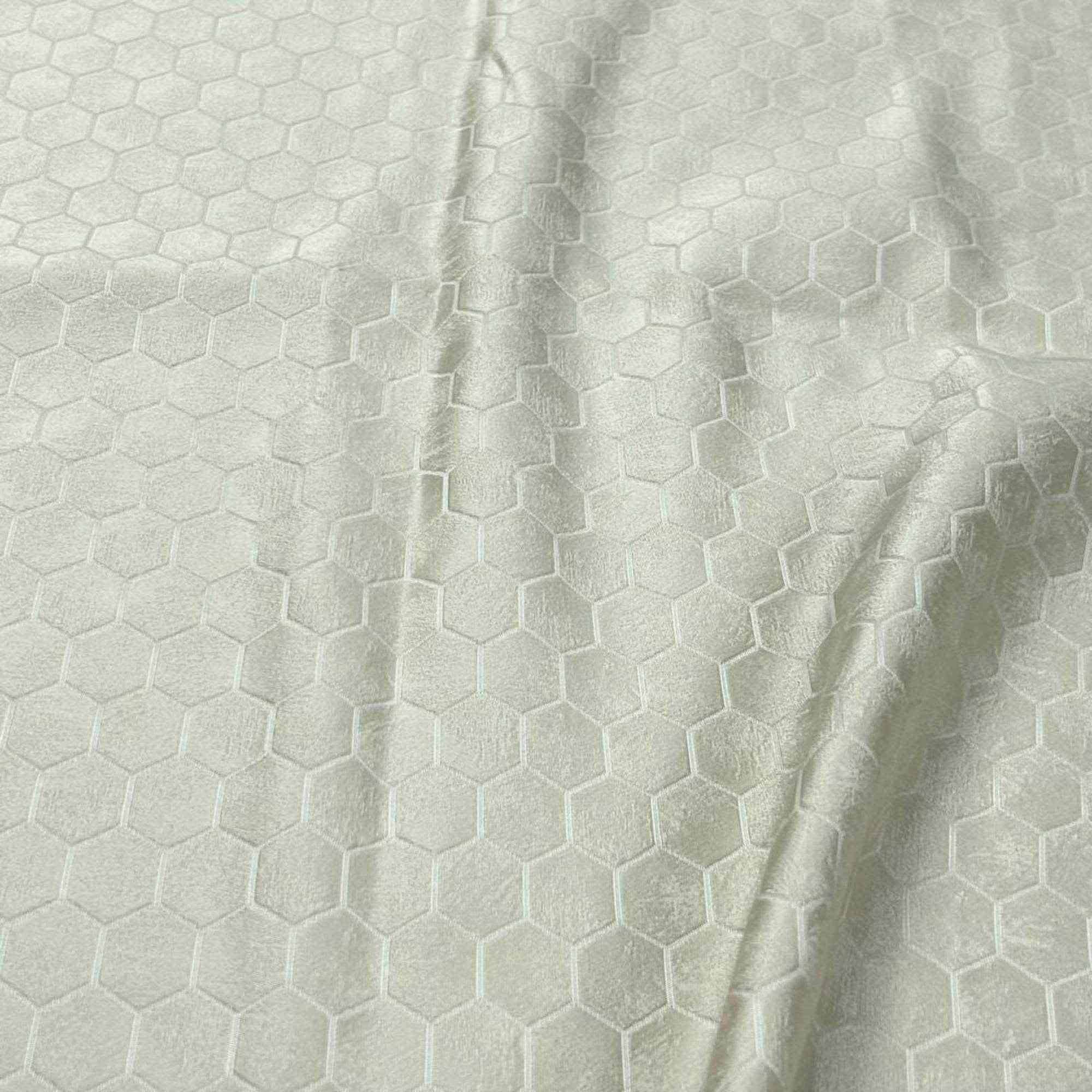 Beige Gastonia Jacquard Fabric by the Yard - 110 Inch Wide