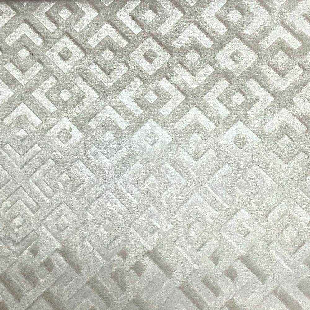 Ivory Gate Brocade Velvet Fabric by the Yard - 72 Inch Wide