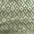 Olive Gate Brocade Velvet Fabric by the Yard - 72 Inch Wide