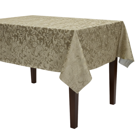 Vails Brocade Velvet Tablecloth - Gold