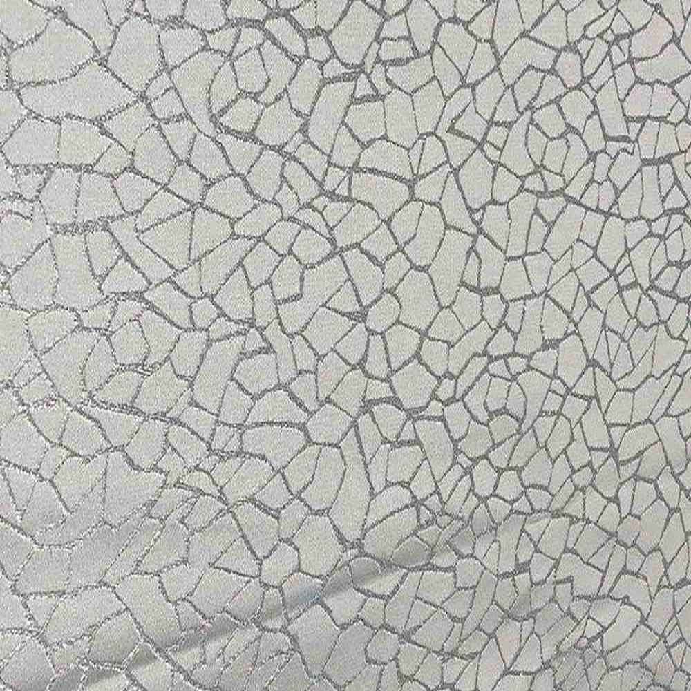 Crystal Gravel Metallic Jacquard Embroidery Fabric by the Yard - 58 Inch Wide