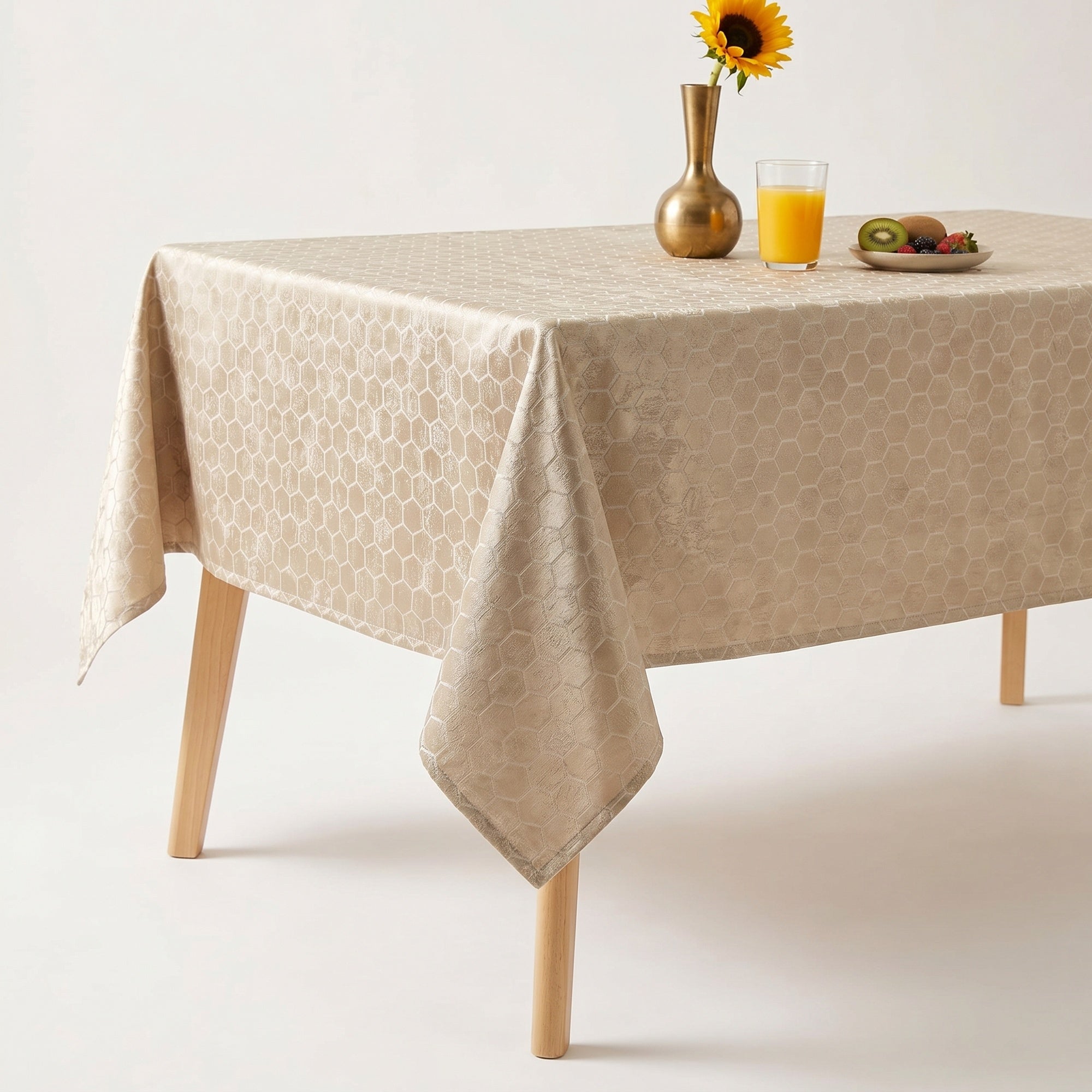 Gastonia Champagne Tablecloth