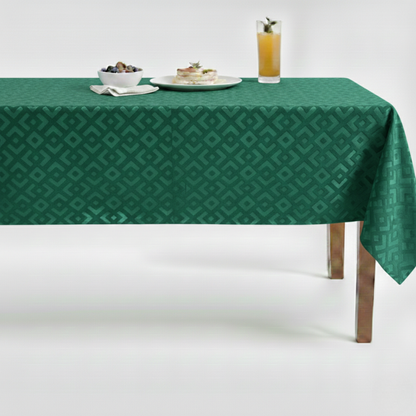 Gate Brocade Velvet Tablecloth – Forest
