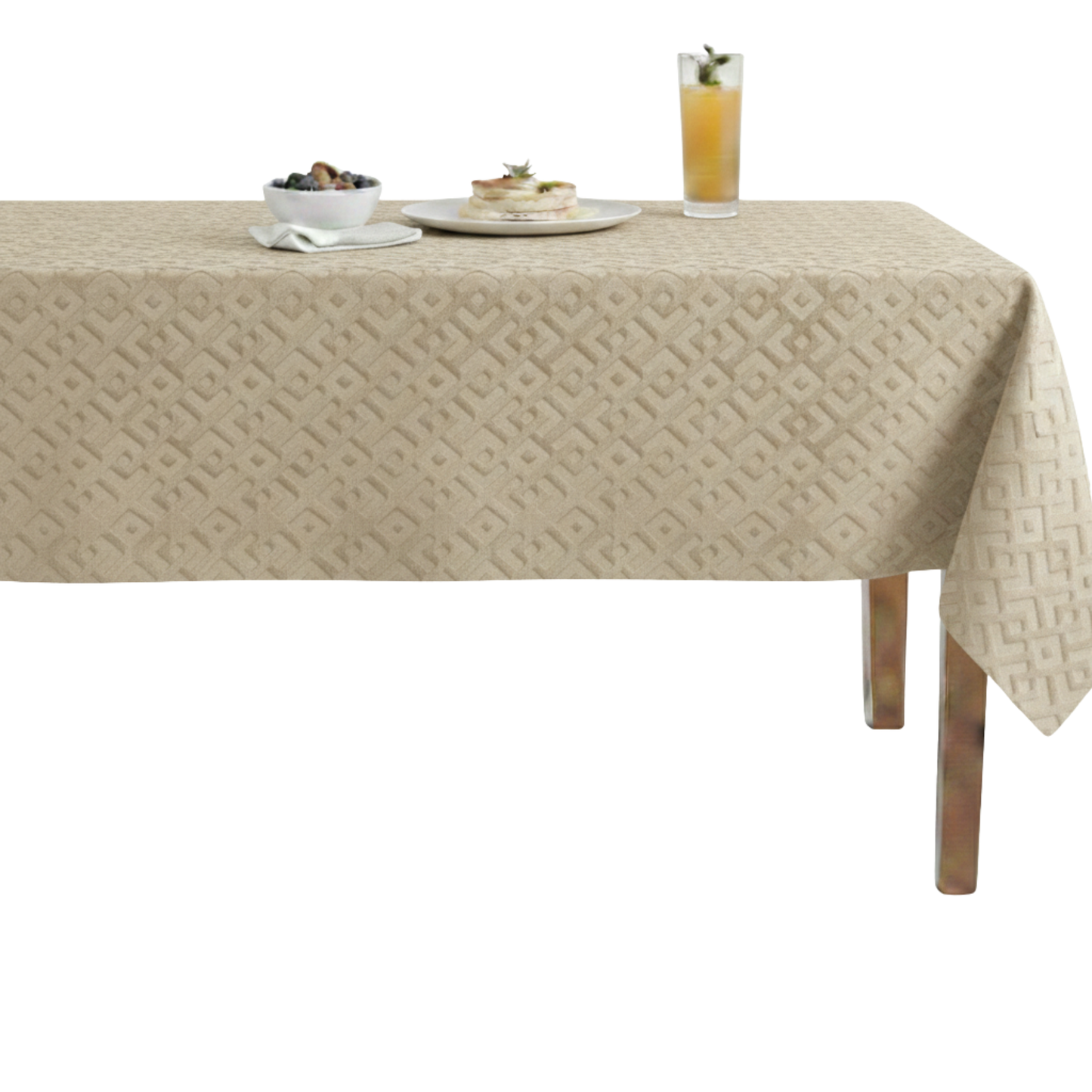 Gate Brocade Velvet Tablecloth – Gold