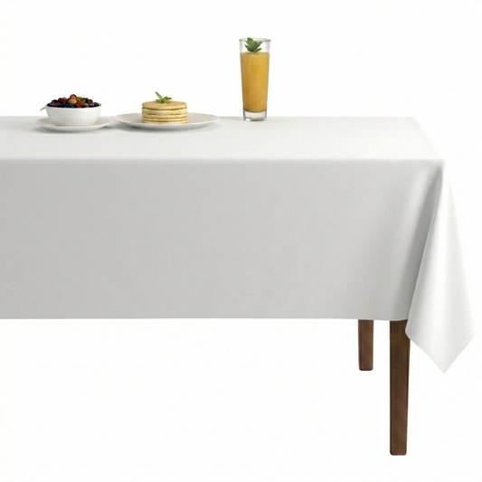 Soft Velvet Tablecloth-White