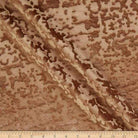 Gold Abstract Crushed Velvet Fabric by the Yard - 118 Inch Wide