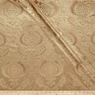 Gold Brocade Damask Velvet Fabric by the Yard - 58 Inch Wide