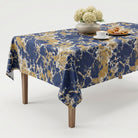 Granite Blue Gold Tablecloth