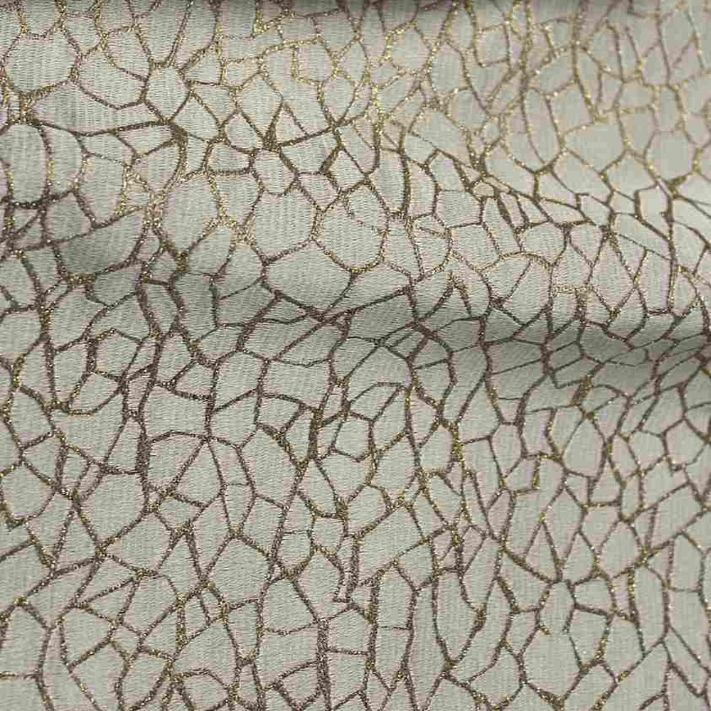 Antique Gravel Metallic Jacquard - Custom Tablecloths