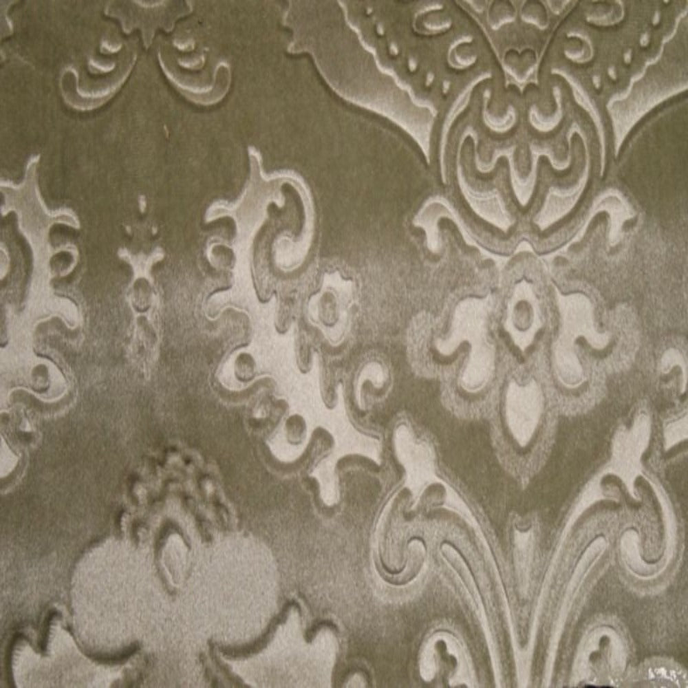 Brocade Damask Velvet | Tablecloth - Sand