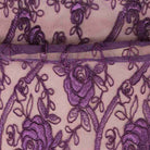 Purple HOLIDAY Embroidered Mesh Fabric. Lace Netting Material 54 Inch in Width Fabric by the Yard - 54 Inch Wide