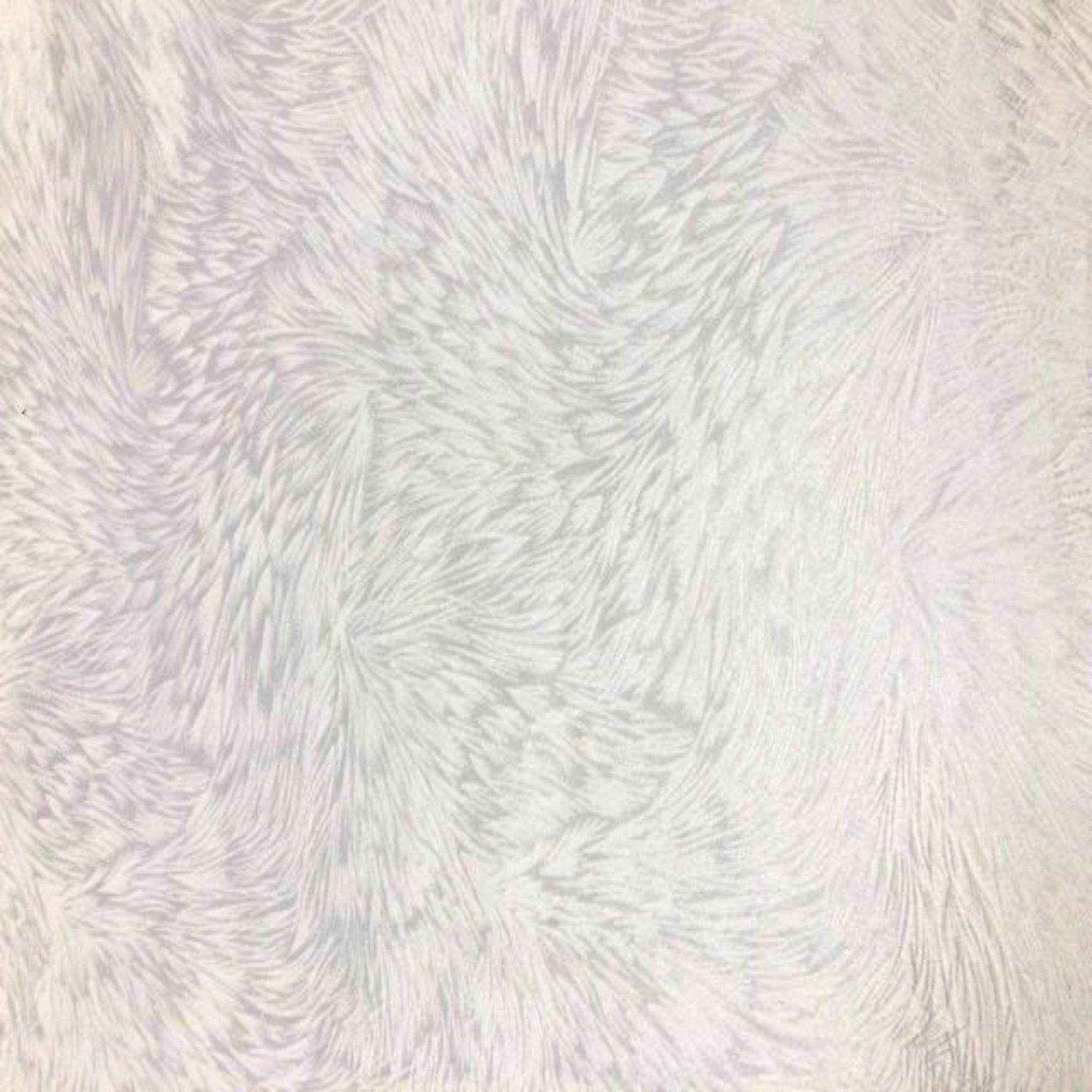 White Huntsville Brocade Velvet Fabric by the Yard - 72 Inch Wide