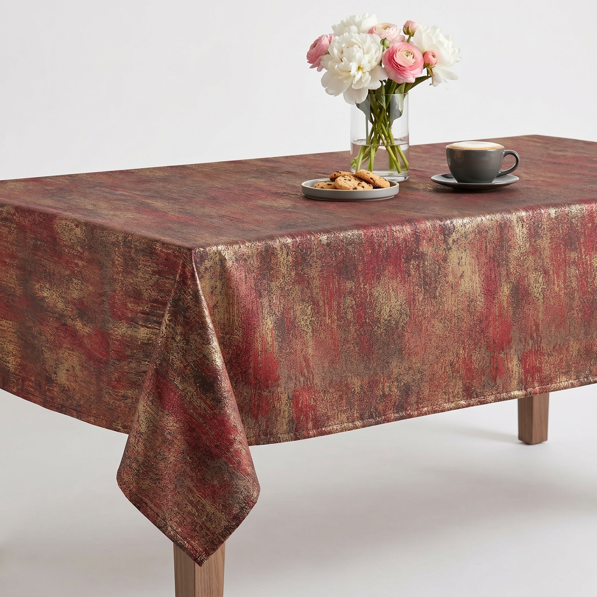 Hills Burgundy Tablecloth