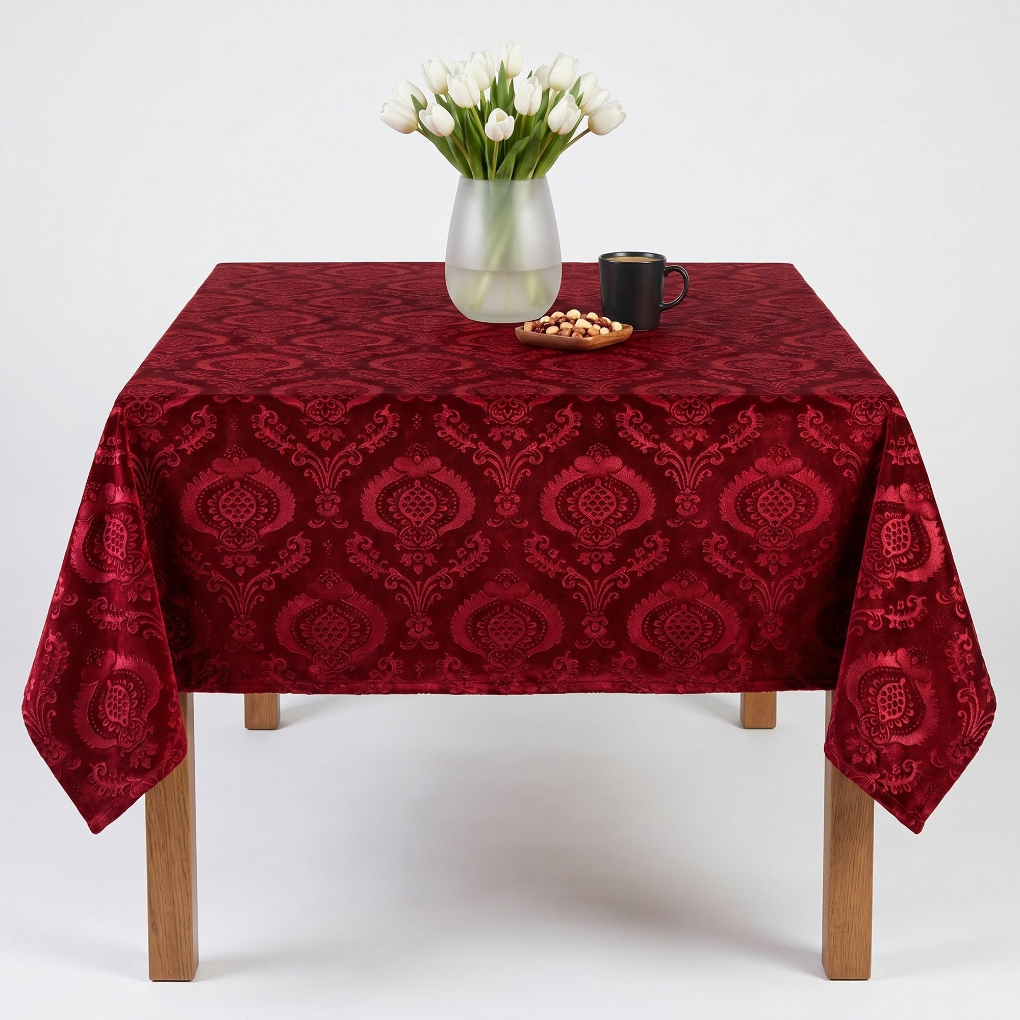 Hobby Burgundy Tablecloth