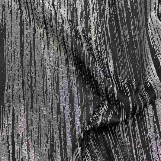 Inline Metallic Jacquard - Tablecloth - Black-