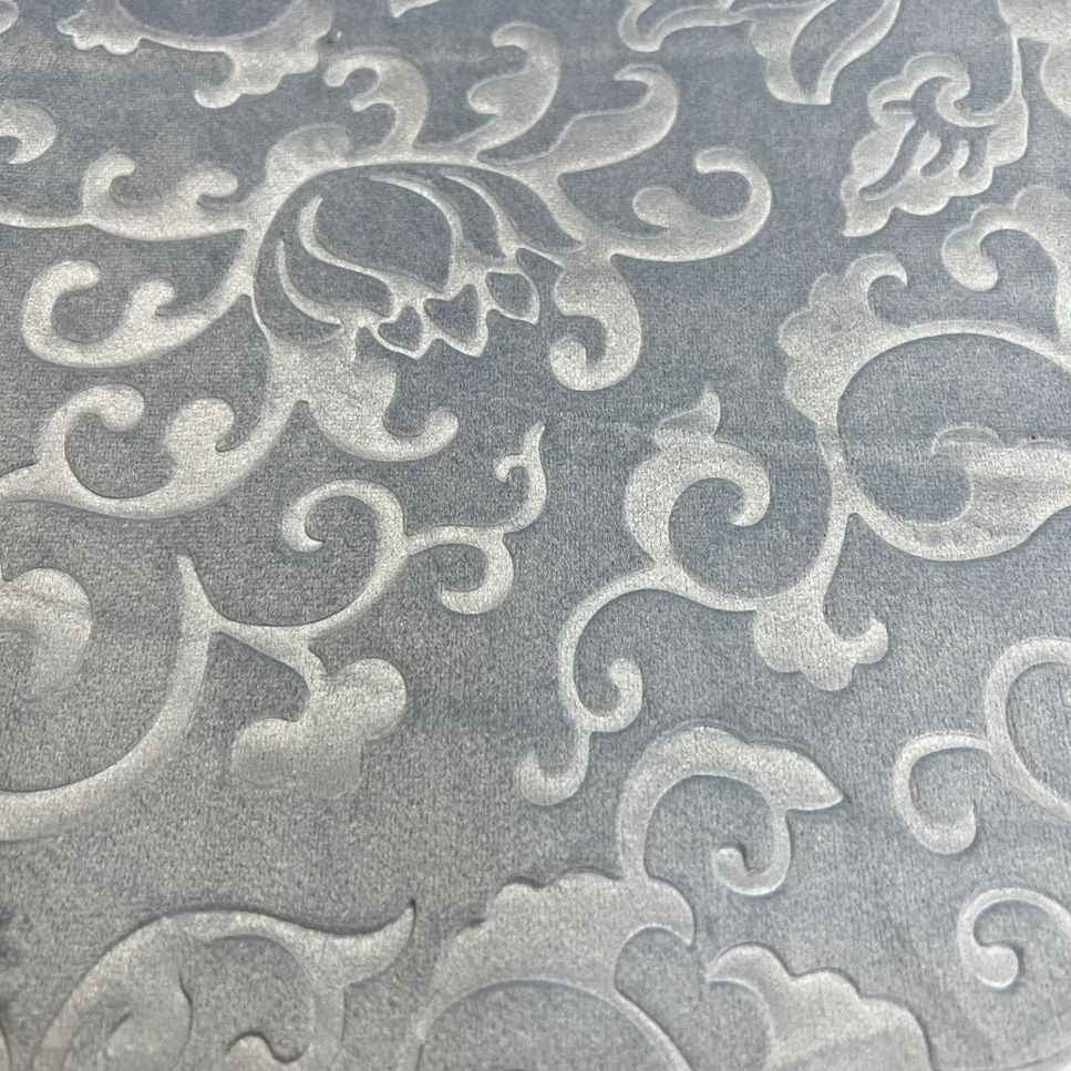 Ice Blue Vails Brocade Velvet - Custom Tablecloths
