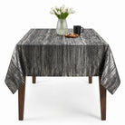 Inline Charcoal Tablecloth