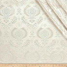 Ivory Brocade Damask Velvet Fabric by the Yard - 58 Inch Wide