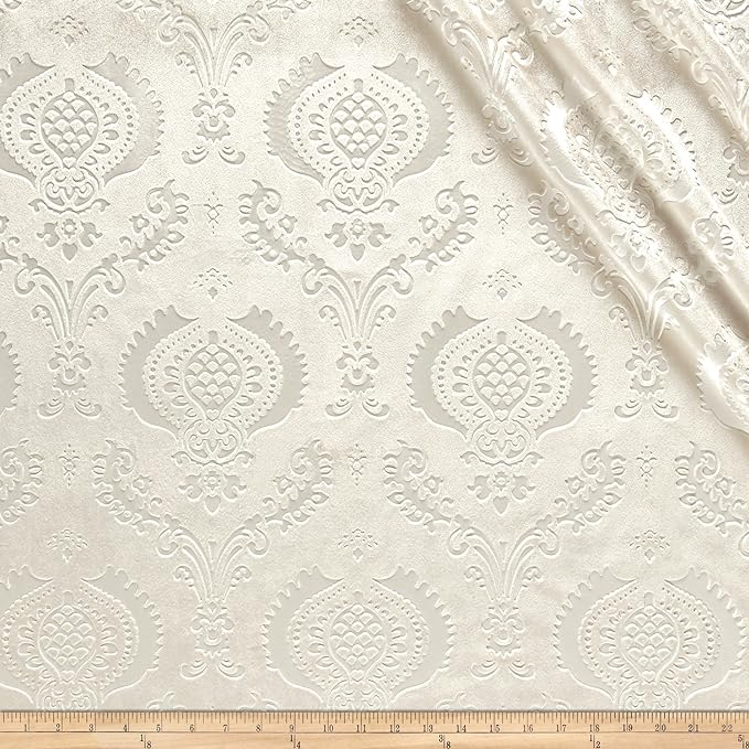 Brocade Damask Velvet | Tablecloth - Ivory