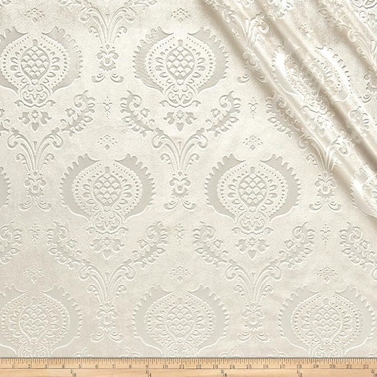 Brocade Damask Velvet | Tablecloth - Ivory