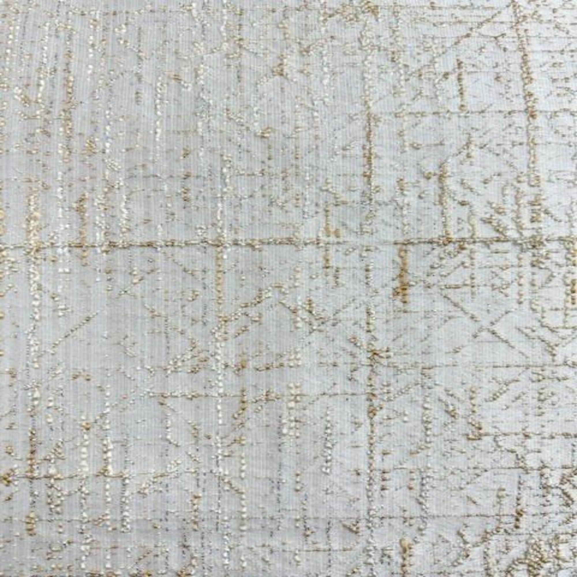 Ivory Mumbai Sparkling Jacquard - Custom Tablecloths