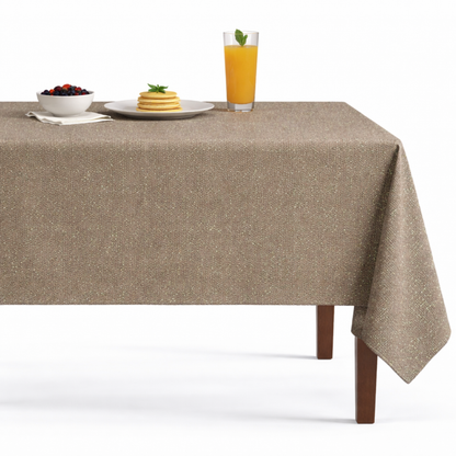 Blush Beacon Metallic Jacquard Tablecloth