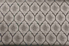 Silver Ladino Jacquard Fabric by the Yard - 55 Inch Wide