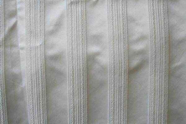 snow-white LANE Fabric by the Yard - 55 Inch Wide