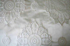 snow-white LAURIER Fabric. 58 Inch in Width Fabric by the Yard - 58 Inch Wide